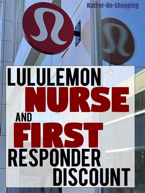 first responder discount at lululemon.